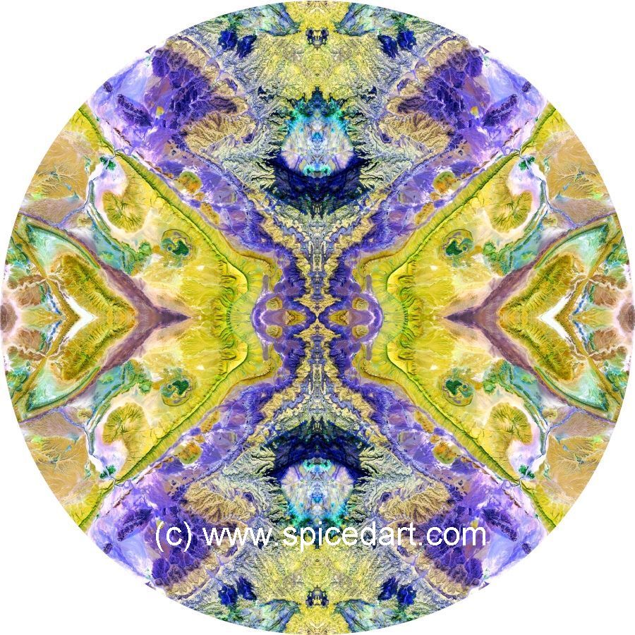 Earth Mandala Art - Morocco-Atlas Mts 07