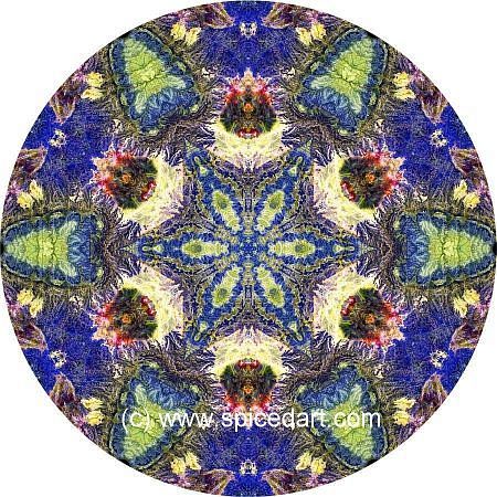 Mandala Art Print - Morocco-Atlas Mts 03