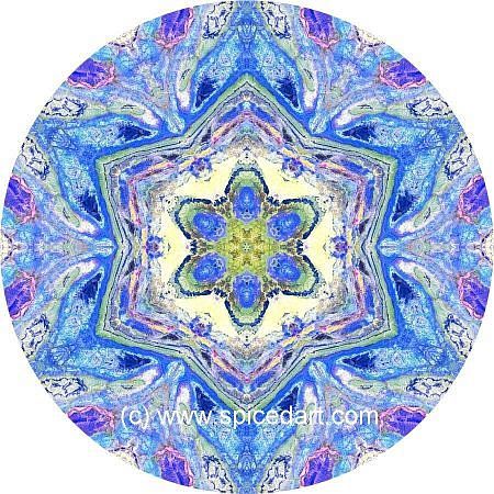 Mandala Art Print - Morocco-Atlas Mts 10